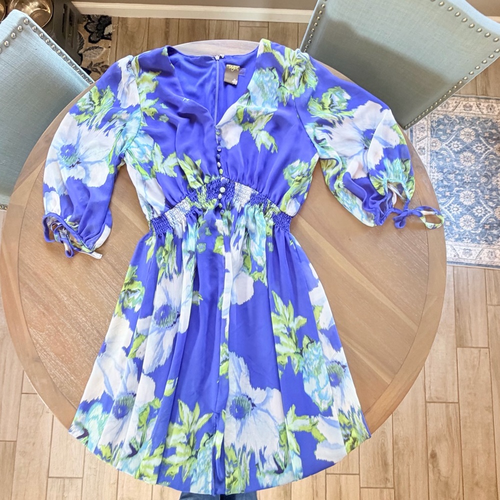 Floral Chiffon Maxi Dress